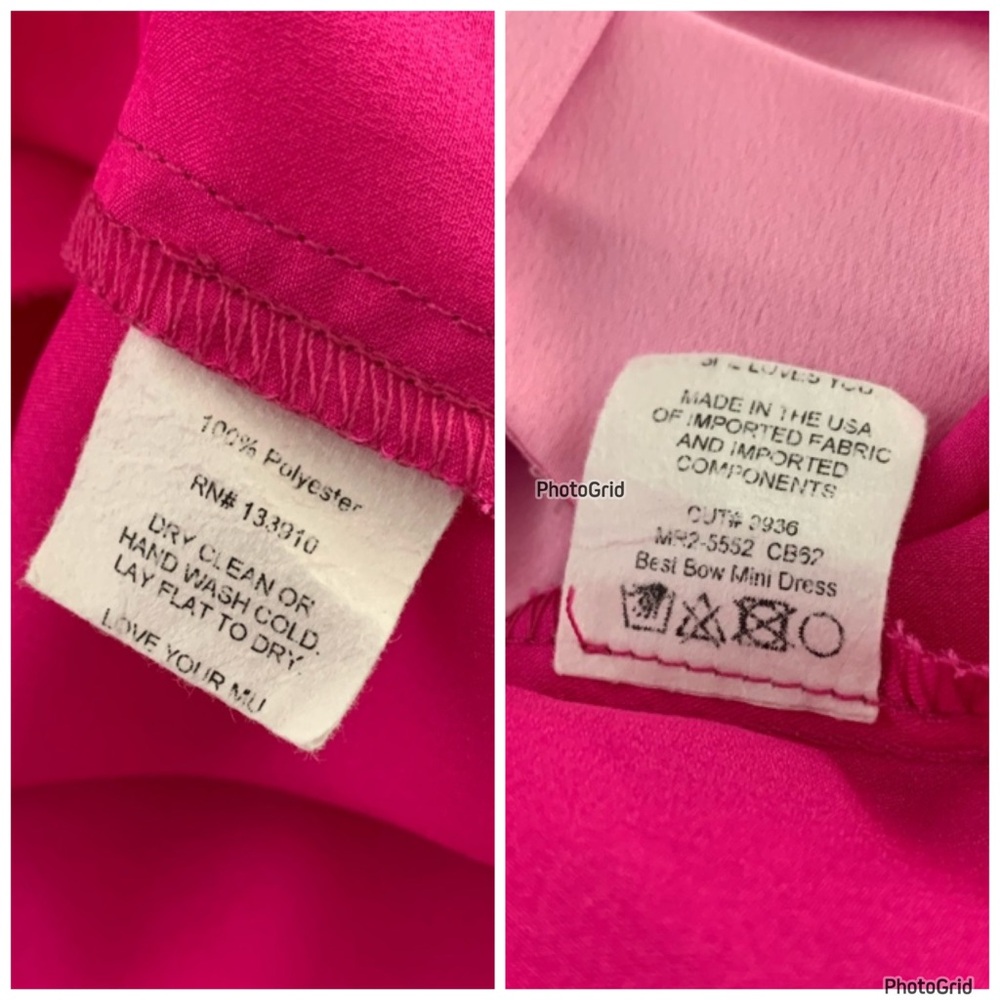 Show Me Your Mumu Best Bow Mini Dress in Colorblock Pink - Picture 9 of 17
